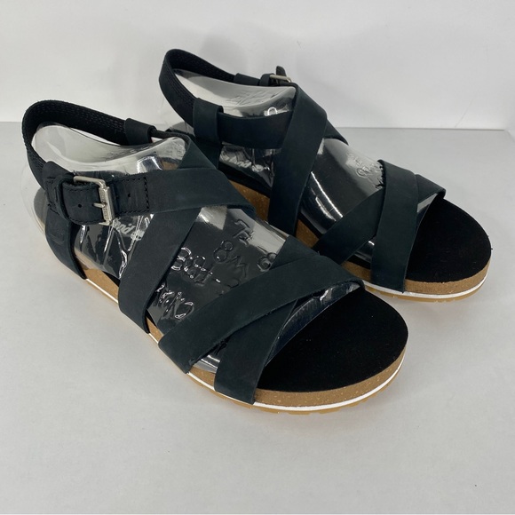 Timberland Malibu Waves Womens Ankle Strap Sandals Black Nubuck UK5.5 - Picture 2 of 6